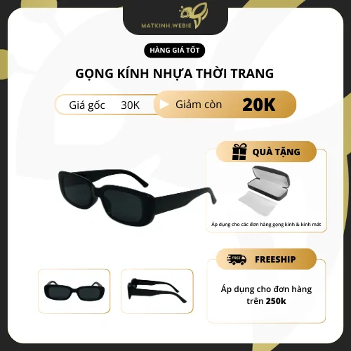 Kính mát WB24003- Kính mát nhựa Unisex